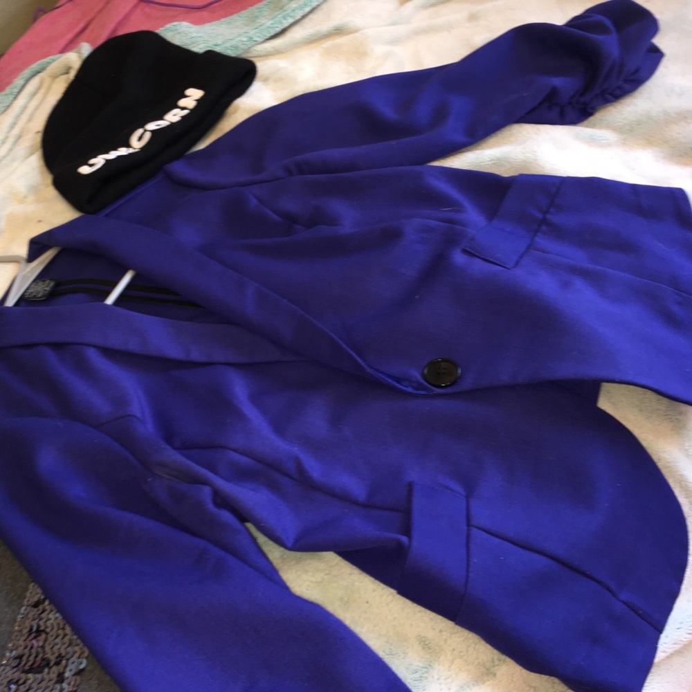 Blue comfy blazer