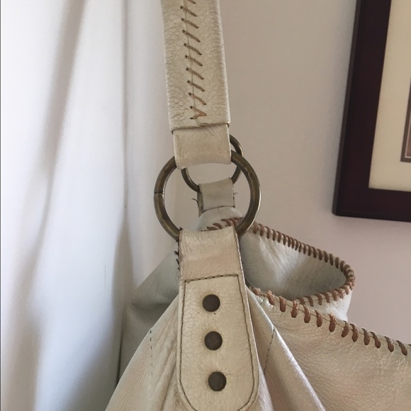 Mitzi Baker White Leather Handbag - Picture 4 of 7