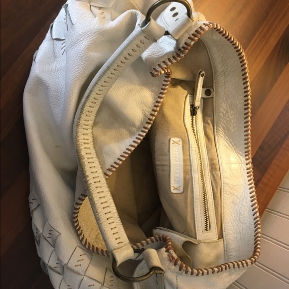 Mitzi Baker White Leather Handbag - Picture 6 of 7