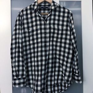 Madewell flannel oversized boy shirt