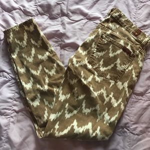 7 for All Mankind. Printed jeans