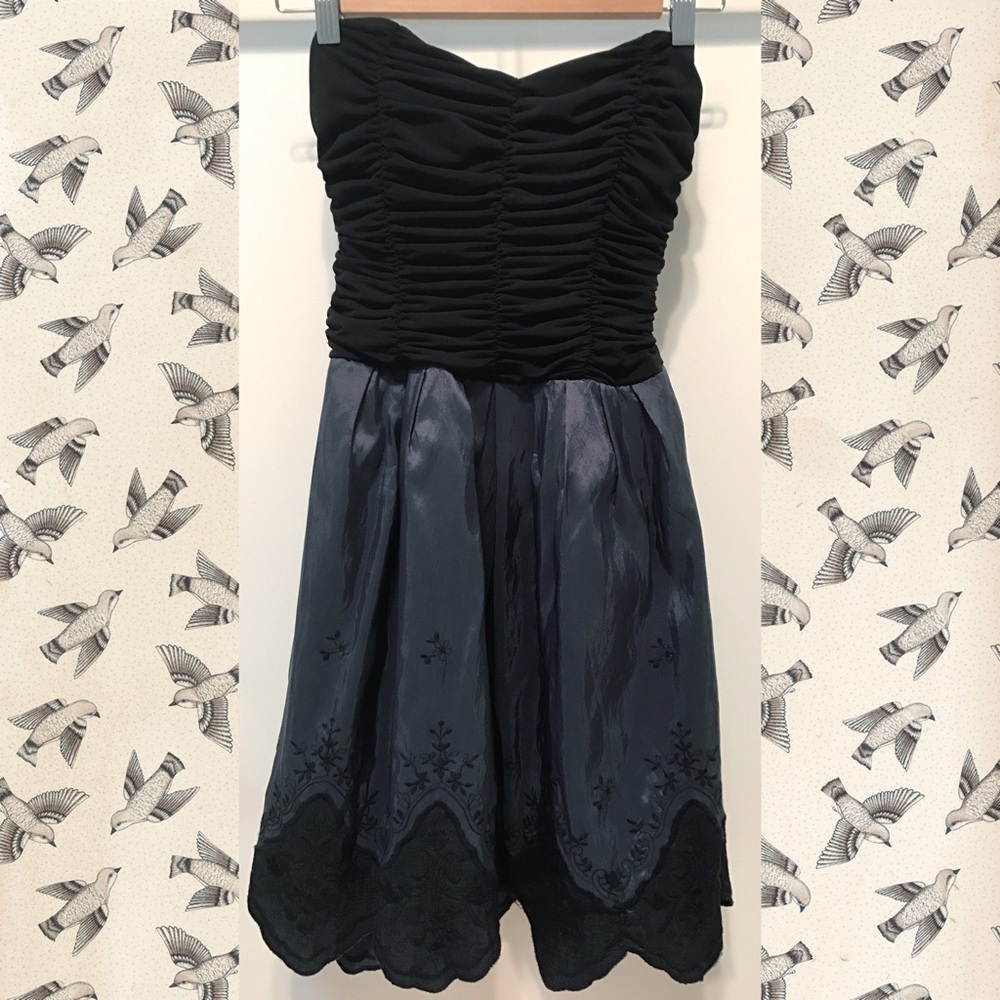 Black Strapless Dress