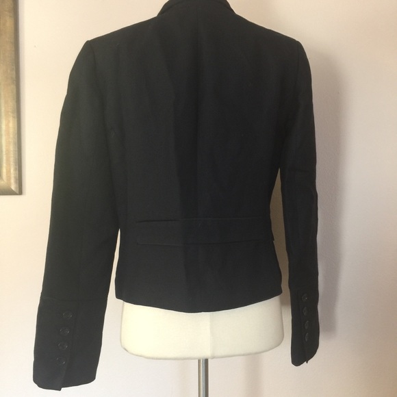 H&M Navy Preppy Blazer with Black Trim Classic 8 - Picture 5 of 6