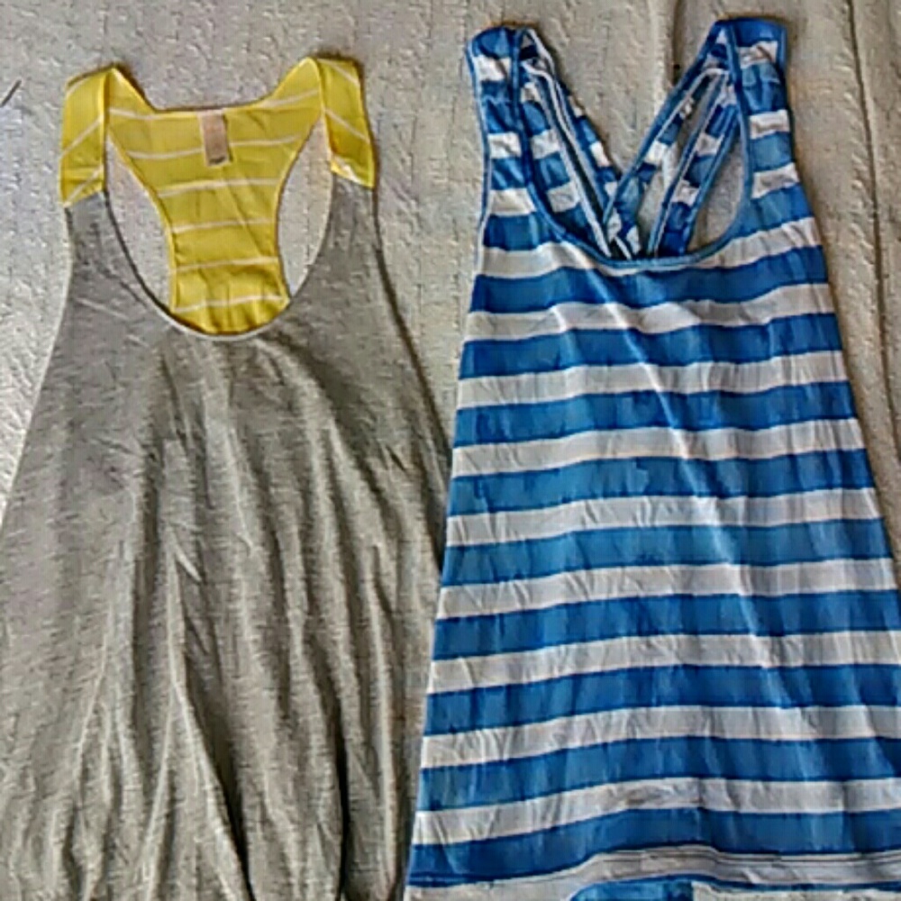 5 tank tops different size and brands