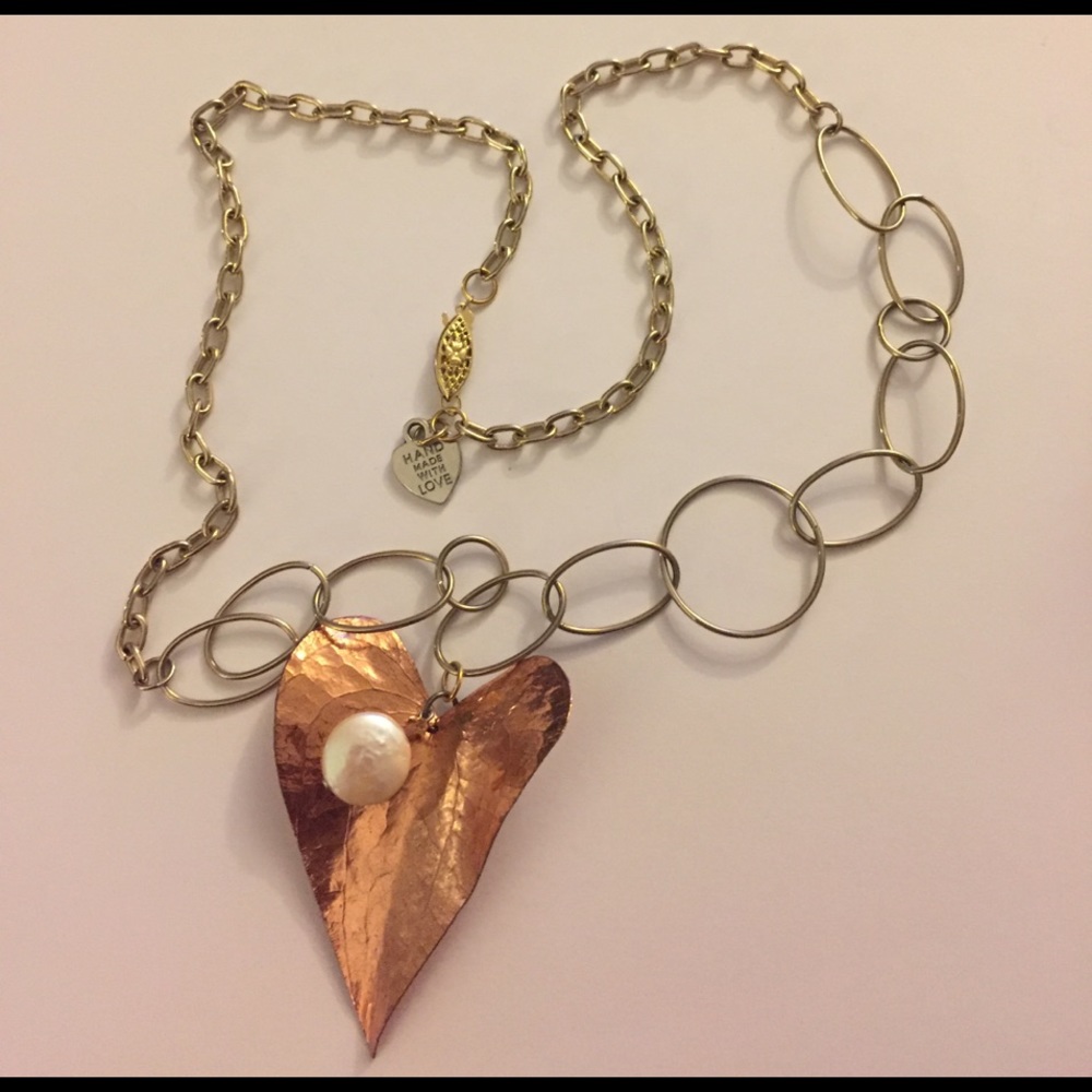 Copper Leaf Necklace