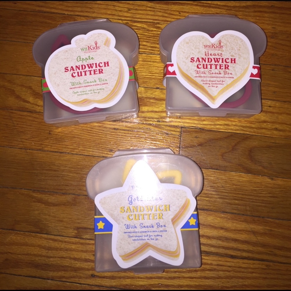 New Never Open William & Sonoma Sandwich Cutters.