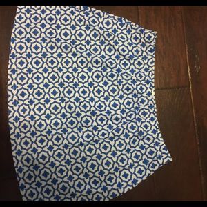 Smash Gal blue and white tennis skirt