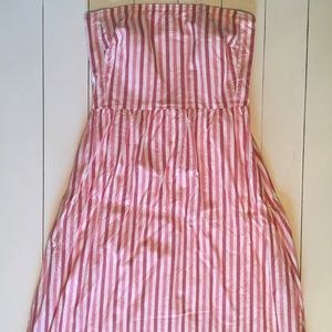 J. Crew Beautiful Pink Stripe Dress Size Small