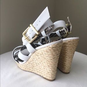 Jessica Simpson White Wedges