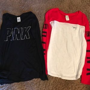 VS PINK tops bundle of 2