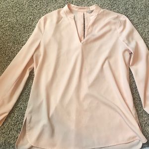 Long sleeve blush blouse
