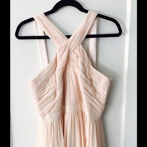 Monique Lhuillier Blush Bridesmaid Dress