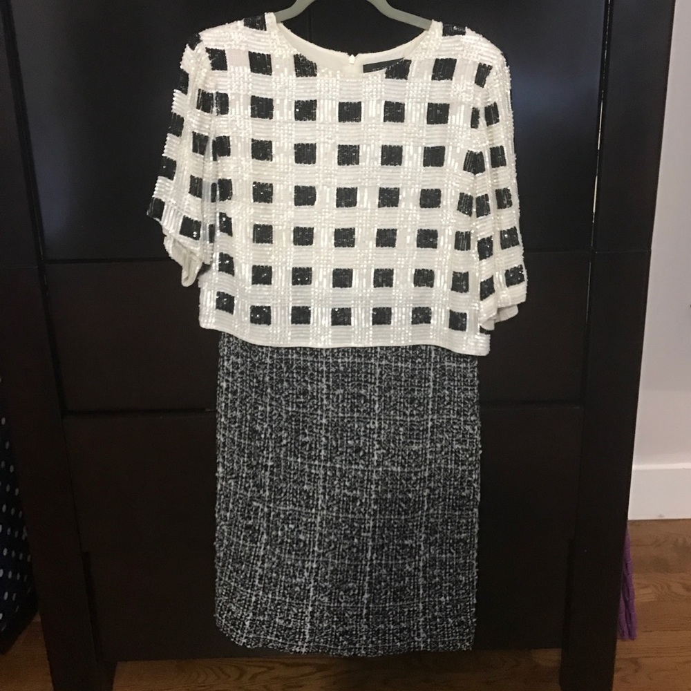 St. John hand beaded dress