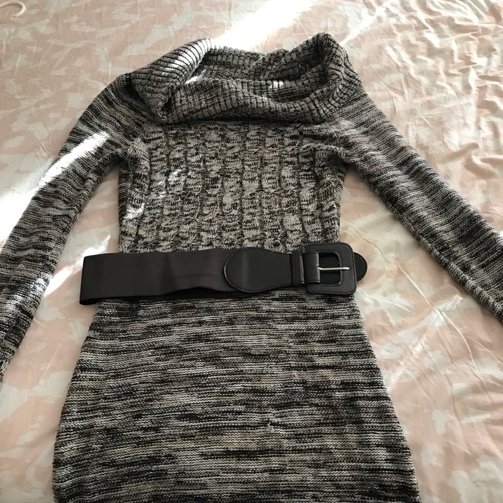 Sweater Dress with belt