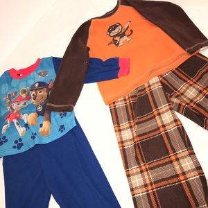 2 Boys Pajama Sets - 3T