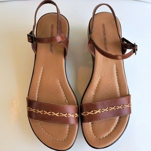 Montego Bay Club Brown Leather Sandals - Size 7