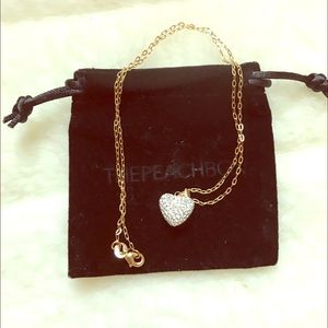Swarovski crystal heart necklace