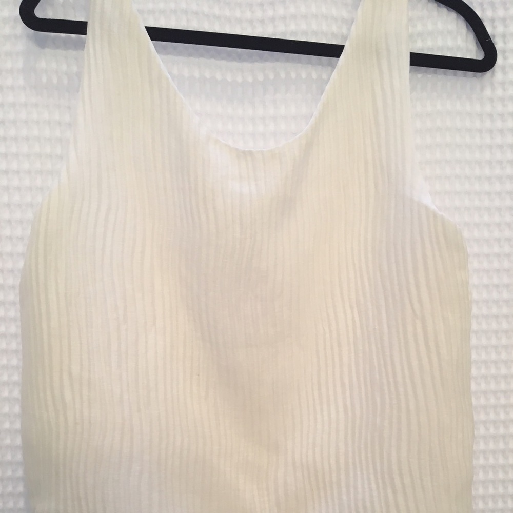 Designer White Tank