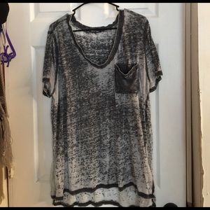 3X Gray See-Through T-Shirt