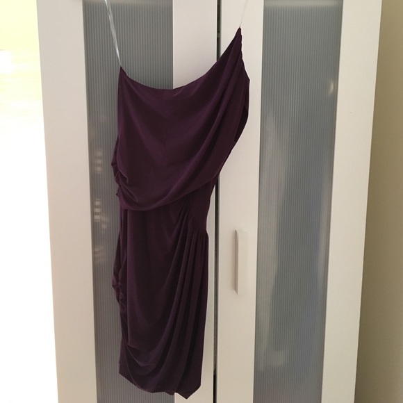 Aqua Dresses & Skirts - Aqua purple one shoulder dress