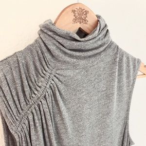 Heather Grey Mock Neck Tank