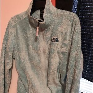 Large North face Women's fuzzy jacket
