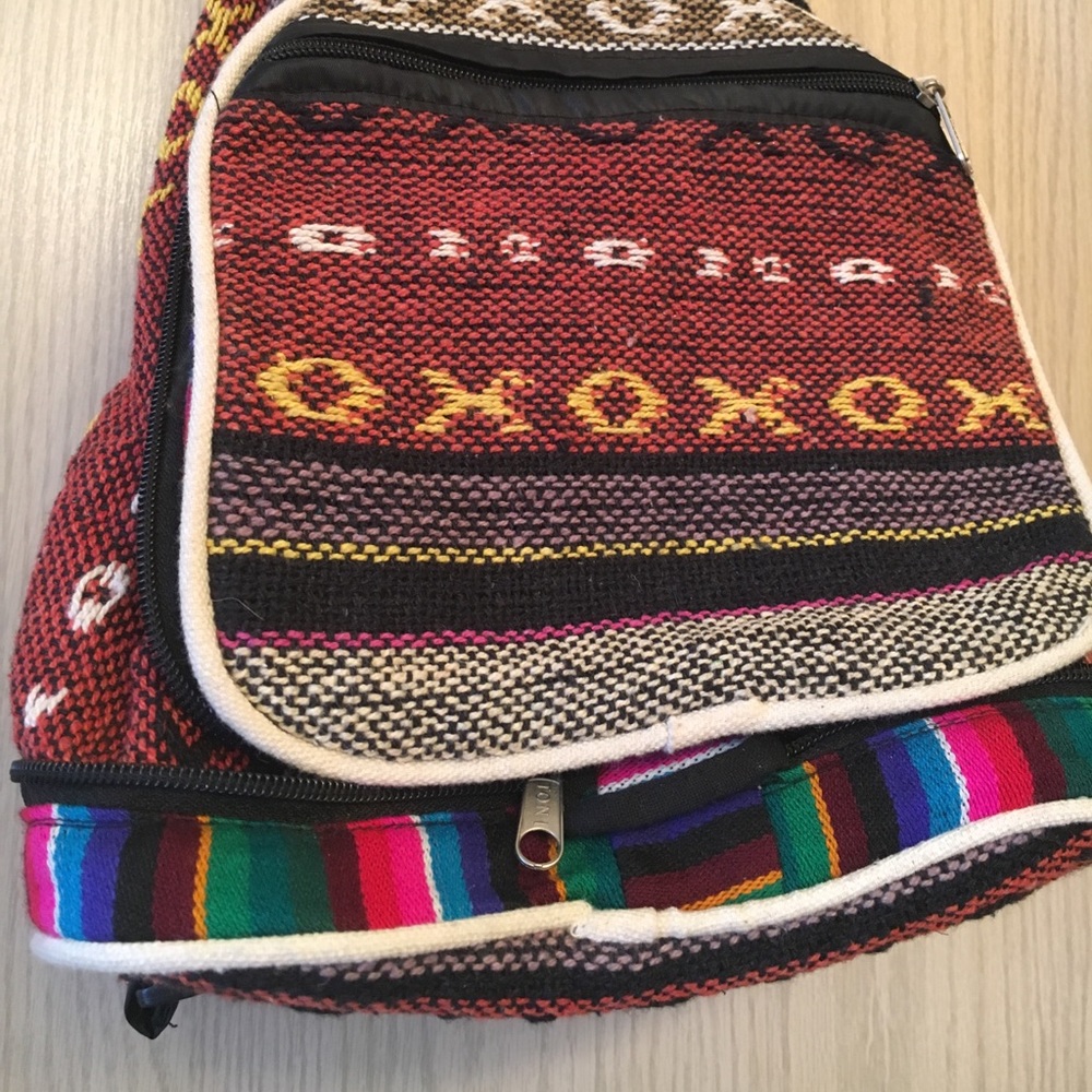 Tribal Knit Backpack