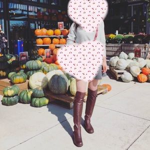 Gianni Bini over the knee boots (dark wood color)