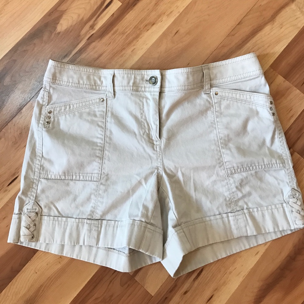 White House Black Market Khaki Shorts