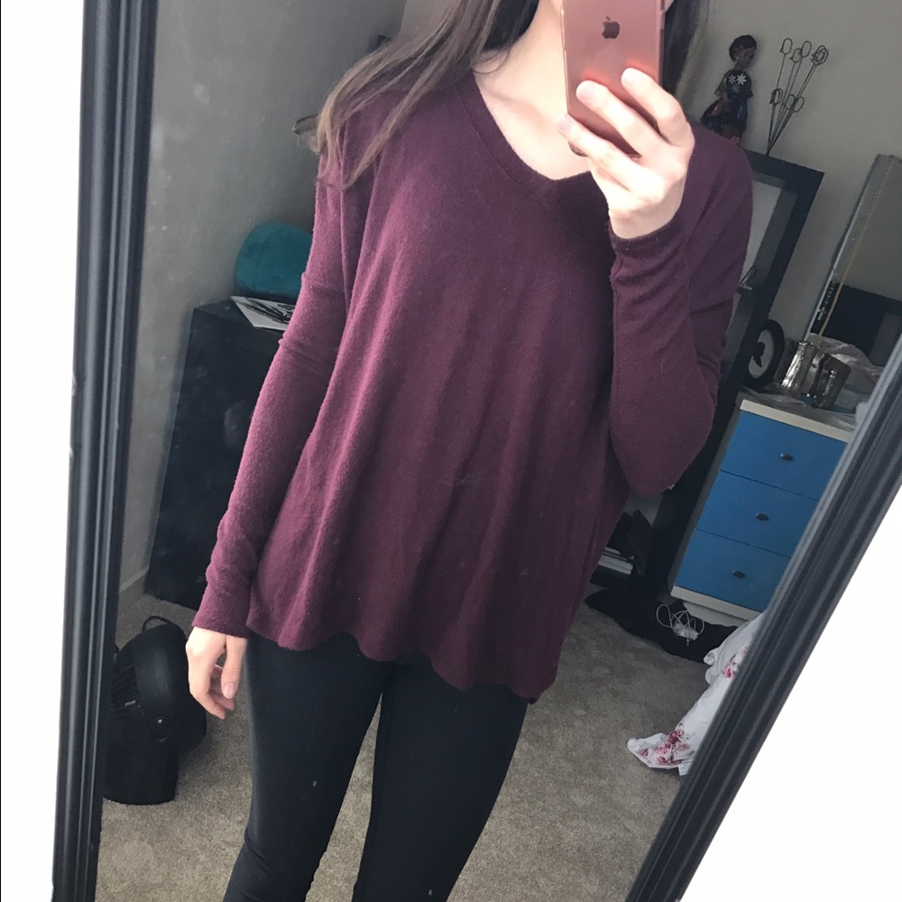 Purple Oversized Brandy Melville Sweater