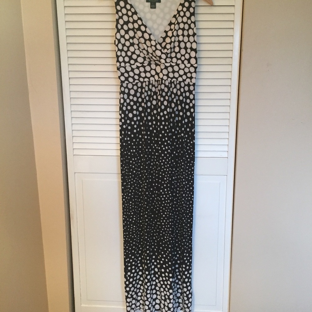 Ralph Lauren polka dot maxi dress