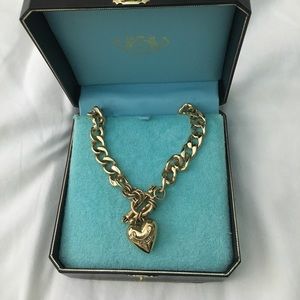 Juicy Couture Gold Chain Heart Necklace