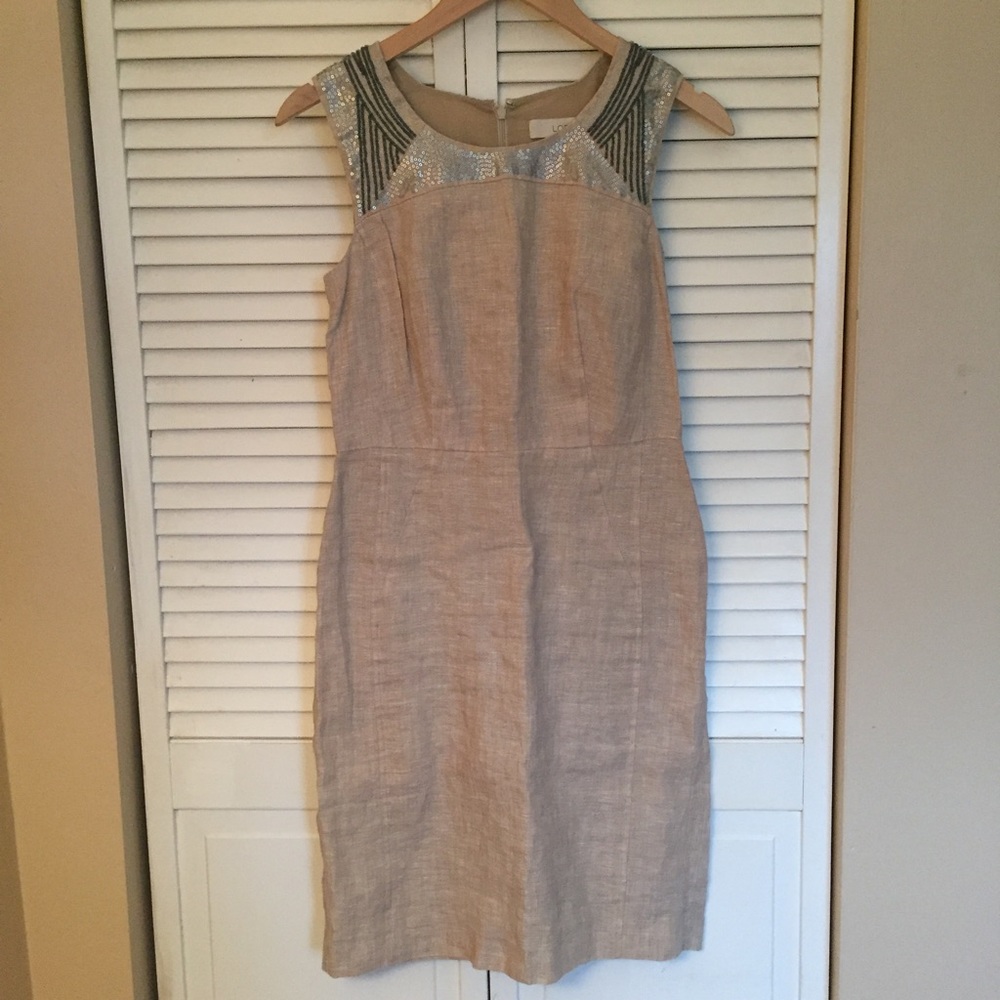 Linen colored dress