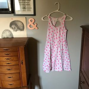 Flamingo Print Dress