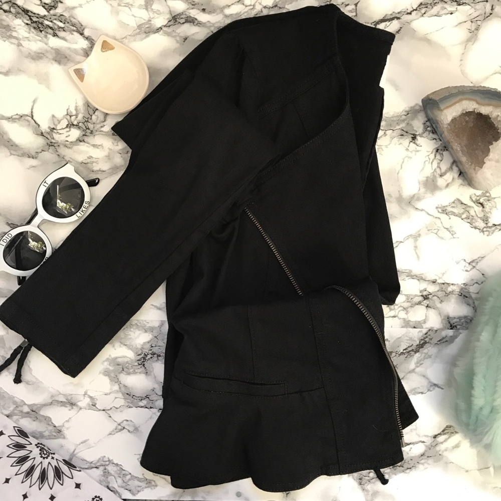 ELLE Black Peplum Jacket