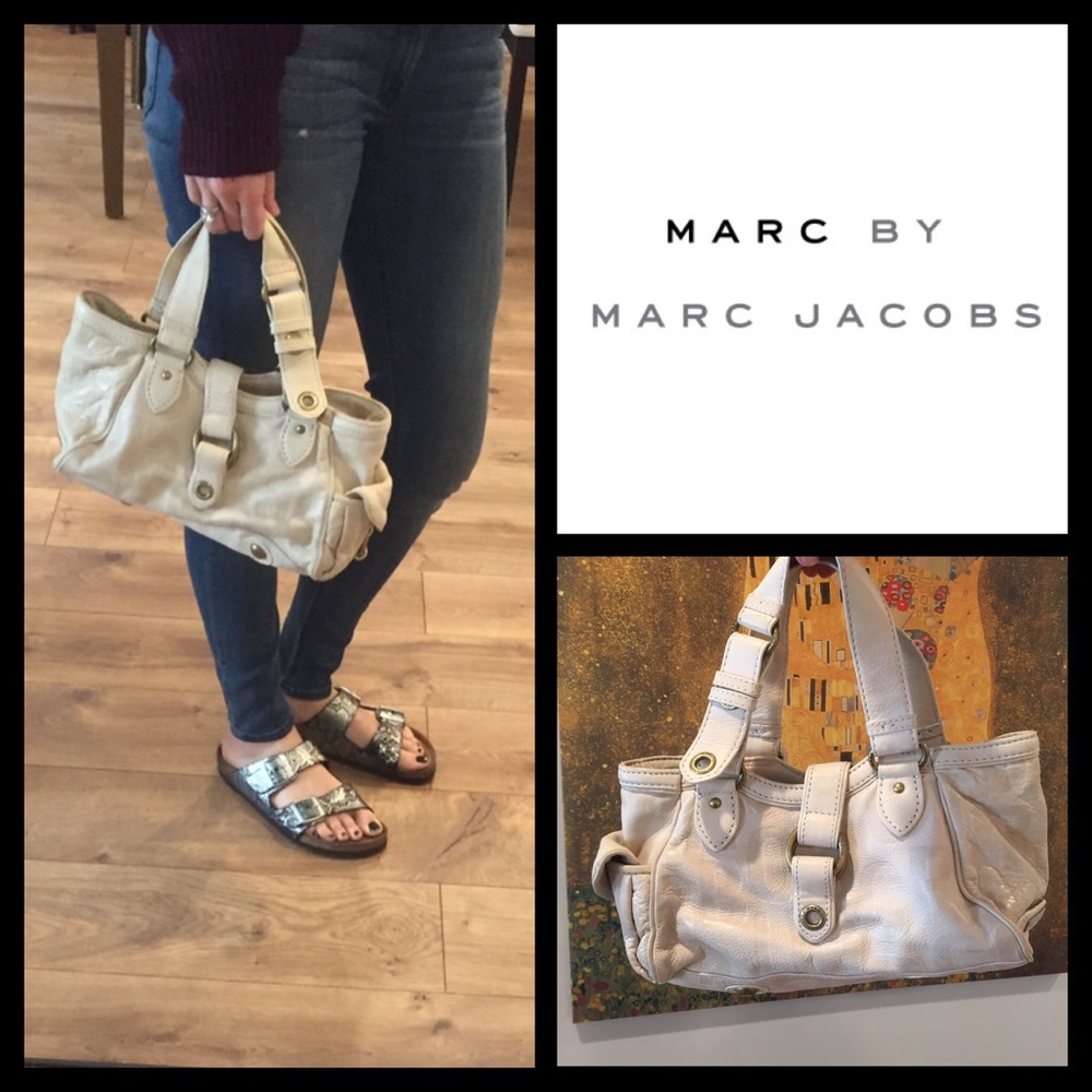 NEW Marc by Marc Jacobs beige leather purse