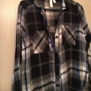 Black and White Plaid Flannel