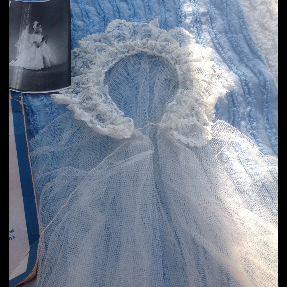 My First Communion Veil: Vintage