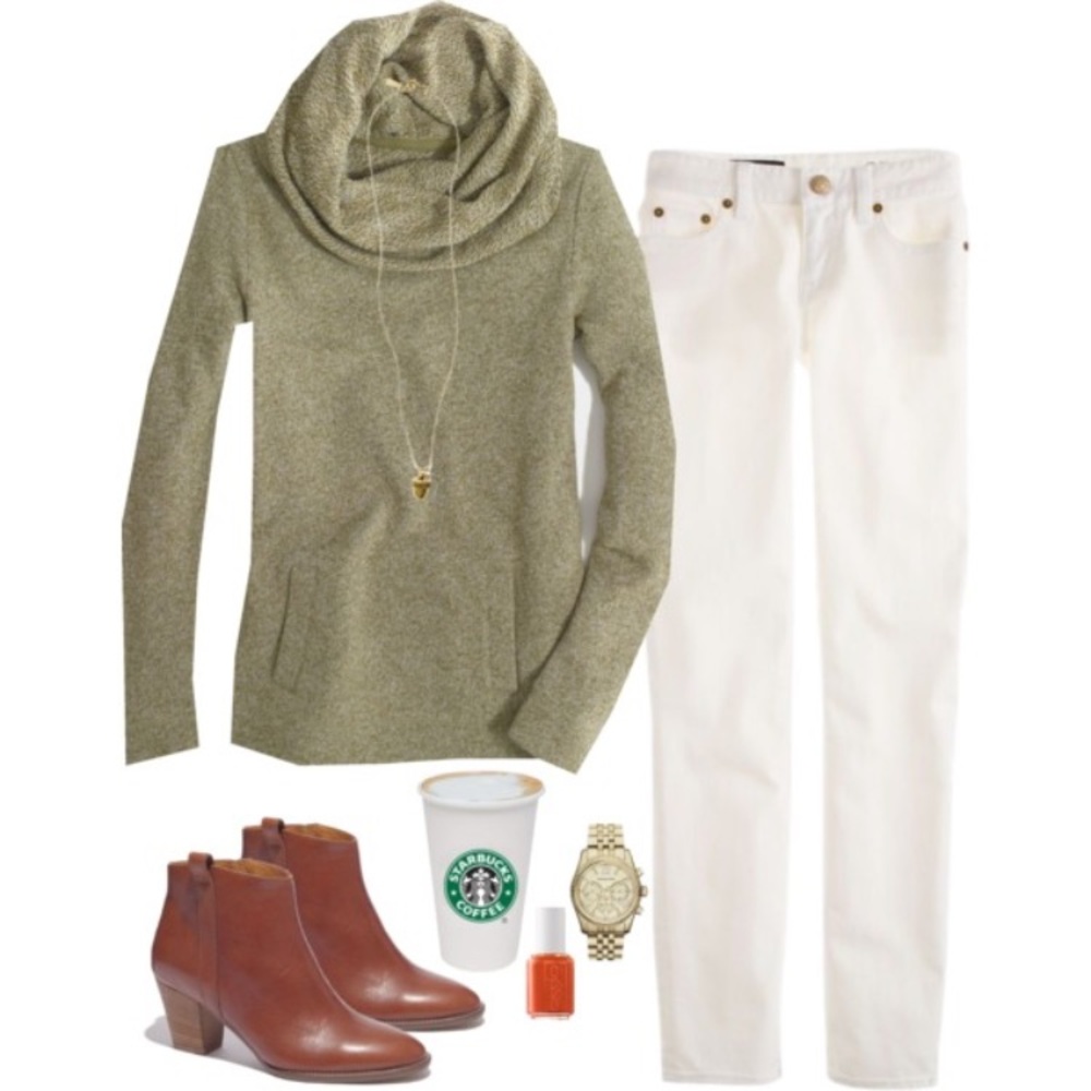 J. Crew Cowl / Funnel neck sweatshirt