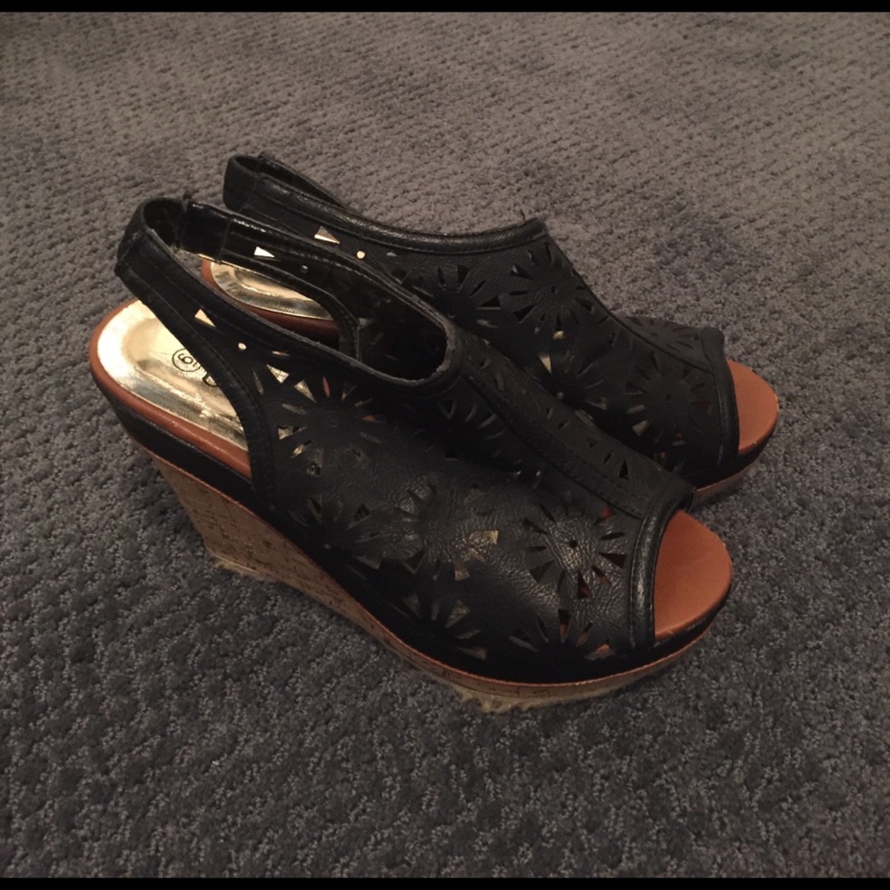 Bucco black Wedge shoes
