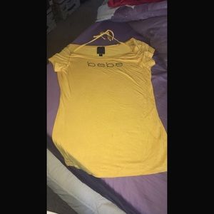☀️Yellow 2b Bebe Logo Top ☀️