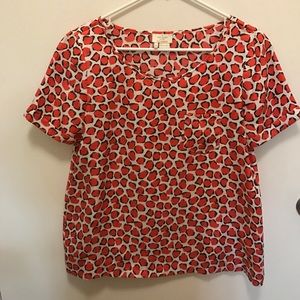 Kate Spade leopard print blouse
