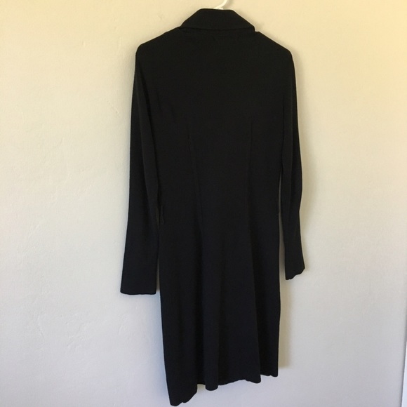 •SOLD• CAbi Black French Trench Sweater Jacket - Picture 3 of 7