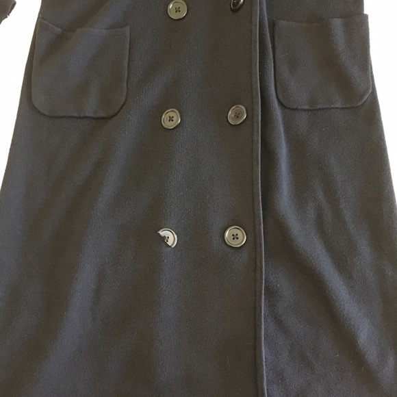 •SOLD• CAbi Black French Trench Sweater Jacket - Picture 7 of 7