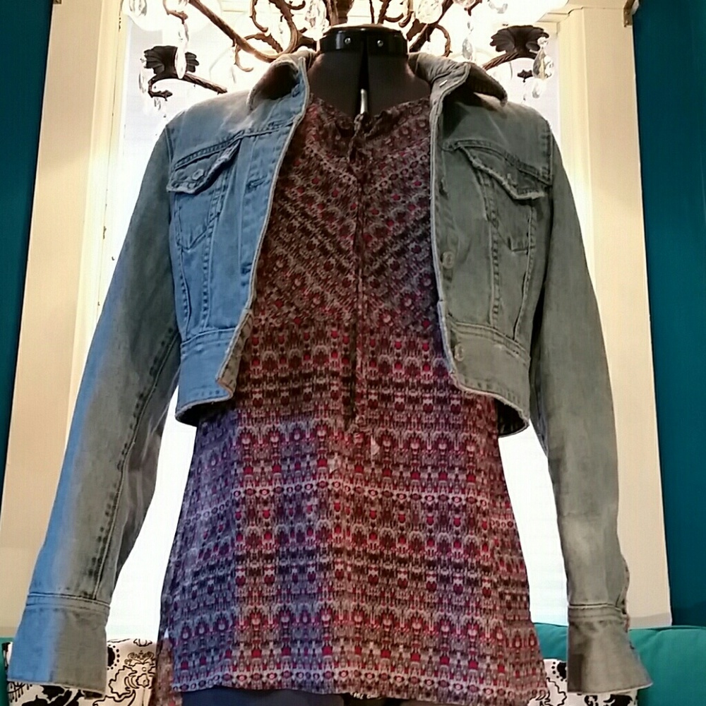 Crop gap jacket juniors
