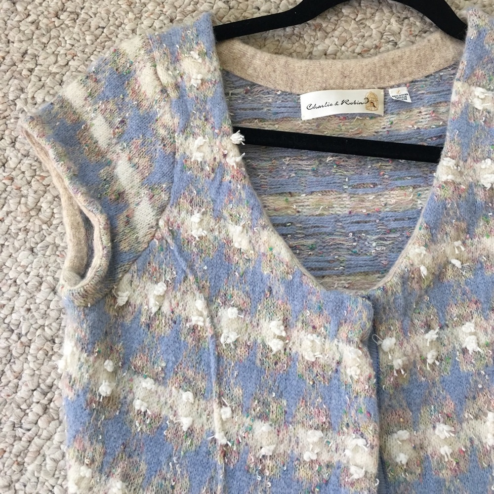 Anthro sweater/vest.