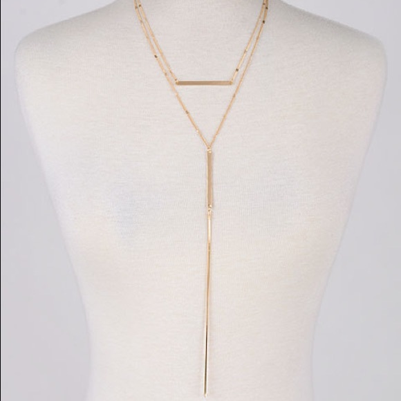 Jewelry - Dainty Gold Bar Laret