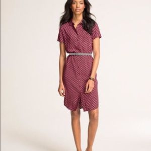 Short-sleeve shirtdress