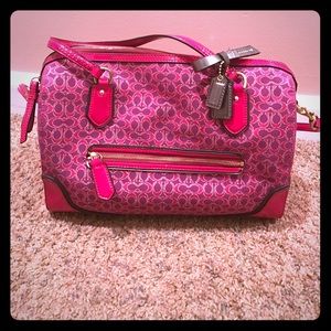 Pink Coach shoulder bag