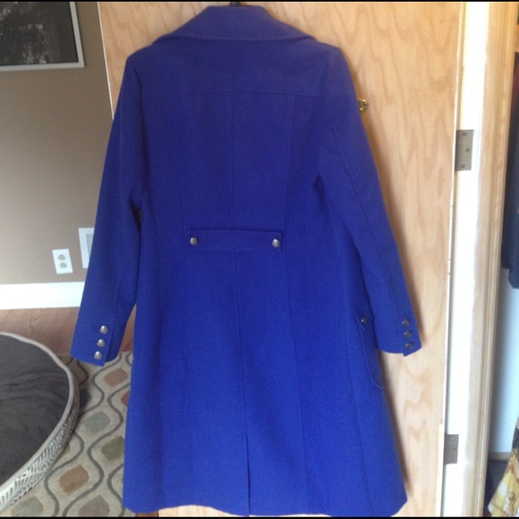 Free People royal blue coat size 8 - Picture 3 of 3